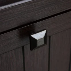 HOMCOM Retro Style 2-Drawer Lateral File Cabinet Chest With Hanging Bars, Wooden Documents Storage For Letter/Legal Size, Brown -Baxton Studio Shop GUEST 58e905b6 d4bc 42db b337 b1ab9b2c5164