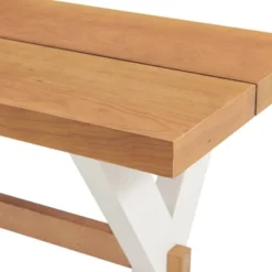 72" Chelsea Dining Table With 2 Benches Warm Cherry - Alaterre Furniture -Baxton Studio Shop GUEST 590065d9 55be 426b 9912 755fa5f80a71