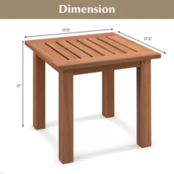 Tangkula 1PC/2PCS Patio Hardwood End Table Square Side Table With Slatted Tabletop Small Coffee Bistro Table Indoor Outdoor Side Table 17 Tangkula 1PC/2PCS Patio Hardwood End Table Square Side Table With Slatted Tabletop Small Coffee Bistro Table Indoor Outdoor Side Table -Baxton Studio Shop GUEST 59b524bb 0705 4eb3 9120 f4acdc0f647c