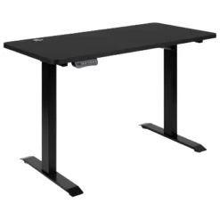 Emma And Oliver 48" Wide Black Electric Adjustable Standing Desk & Black Swivel Office Chair -Baxton Studio Shop GUEST 5a819894 2715 4d40 986b b37dae6145e0