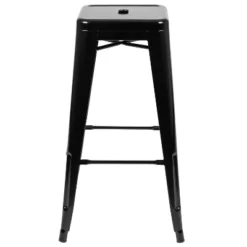 Flash Furniture 30" High Metal Indoor Bar Stool - Stackable Set Of 4 -Baxton Studio Shop GUEST 5b044970 ca21 4cf3 b970 cf28cda56105