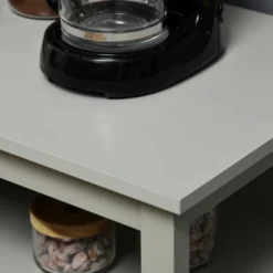 HOMCOM Kitchen Sideboard, Storage Buffet Cabinet With Open Shelf, Glass Door Cabinet And Adjustable Shelf For Living Room, Gray 9 HOMCOM Kitchen Sideboard, Storage Buffet Cabinet With Open Shelf, Glass Door Cabinet And Adjustable Shelf For Living Room, Gray -Baxton Studio Shop GUEST 5b47d3fc e9d2 4e83 815c c3401e708bcf