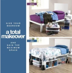 Adjustable Bed Risers - Heavy Duty Furniture Riser Set Of 4 In Heights Of 8, 5, Or 3 Inches For Table Risers, Bed Frame Risers In Black – Homeitusa -Baxton Studio Shop GUEST 5b744f96 00ce 483d 9ffc faa2d141bc6b