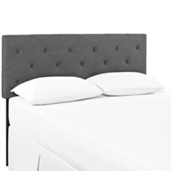 King Terisa Upholstered Fabric Headboard Gray - Modway -Baxton Studio Shop GUEST 5b839b4e 97ea 43b0 8e71 2d64a66f3a11