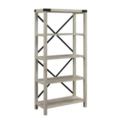 64" Sophie Industrial X Frame Bookshelf - Saracina Home -Baxton Studio Shop GUEST 5bc74c7d 1f9b 4172 9e11 1b6497726bcc
