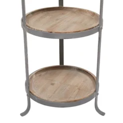 Industrial Metal Round Tiered Table Gray - Olivia & May -Baxton Studio Shop GUEST 5bfdf3d3 db7e 4a2a 9d6d 4f4857a07899