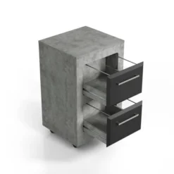 Maralasia Mobile 2 File Cabinet - MiBasics -Baxton Studio Shop GUEST 5d285e22 6847 4cbf bc39 218adc45c8c1