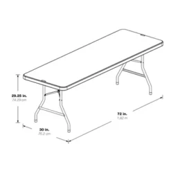 6" Resin Multi Purpose Table Light Gray - OSP Home Furnishings