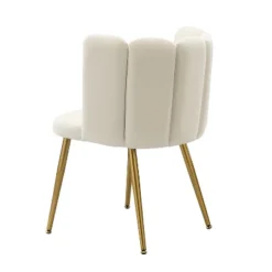 Barbara Contemparary Velvet Vanity Stool For Makeup Room, Moden Accent Side Chairs For Living Room With Shell Back And Golden Metal Legs | ARTFUL LIVING DESIGN -Baxton Studio Shop GUEST 5d4ce489 8a0c 47ee bedd 5baa373486b7