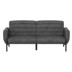 Ash Futon Distressed Faux Leather - Room & Joy -Baxton Studio Shop GUEST 5dbb0a87 63db 4bcf b379 6f4d839a9dfd