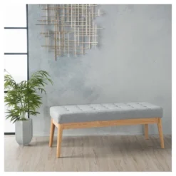 Saxon Upholstered Bench - Christopher Knight Home -Baxton Studio Shop GUEST 5dd2f33b 38dc 4419 bc12 fe7376c59218