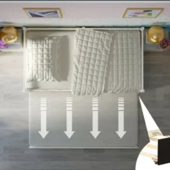 Costway Twin Size Trundle Daybed Wooden Slat Support Mattress Platform For Kids EspressoWhite -Baxton Studio Shop GUEST 5df4eecd e4a9 46b4 a9c7 38437ae81cef