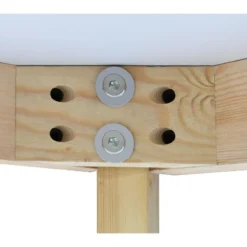 35.5" Norman Round Dining Table With Solid Wood Leg- The Pop Maison 11 35.5" Norman Round Dining Table With Solid Wood Leg- The Pop Maison -Baxton Studio Shop GUEST 5ec10946 d7e2 4c2c bf75 61560cdebb3a