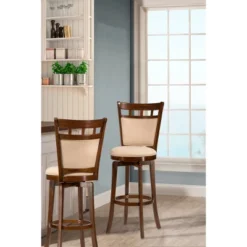 30" Jefferson Swivel Height Barstool Ivory - Hillsdale Furniture -Baxton Studio Shop GUEST 5f2e9723 5cec 4a00 8d37 8550f077f98b