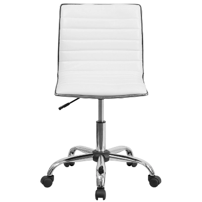 Merrick Lane Home Office Chair Ergonomic Executive Ribbed Low Back Armless Computer Desk Chair - Base, Frame & Border 3 Merrick Lane Home Office Chair Ergonomic Executive Ribbed Low Back Armless Computer Desk Chair - Base, Frame & Border - Image 3