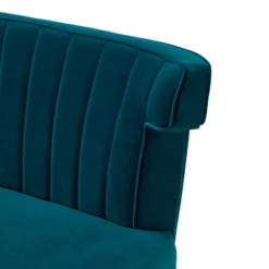 Cadmus 46" Modern Velvet Armless Loveseat With Channel-tufted Wingback For Living Room And Drawing Room| KARAT HOME -Baxton Studio Shop GUEST 5fa5ca87 4080 40d4 9c87 65486ccde813