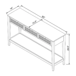 East Bluff Woven Drawer Console Table - Threshold™ Designed With Studio McGee -Baxton Studio Shop GUEST 5fadeab1 5821 409f b35b 9dc3416e6dfc