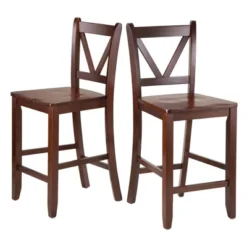 3pc Lynnwood Set Drop Leaf Counter Height Dining Sets With Counter Stools Wood/Walnut - Winsome -Baxton Studio Shop GUEST 601d9151 fcd3 48de a3f7 203dd78706f9