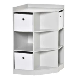 HOMCOM Wooden Kids Cabinet Freestanding Corner Storage Drawer Toys Clothes Books Organizer Dresser Children Bookcase Display Shelf Wardrobe For Bedroom With Anti-toppling Hardware Drawers 11 HOMCOM Wooden Kids Cabinet Freestanding Corner Storage Drawer Toys Clothes Books Organizer Dresser Children Bookcase Display Shelf Wardrobe For Bedroom With Anti-toppling Hardware Drawers -Baxton Studio Shop GUEST 603b13f0 c59c 426b 9cb6 aa3b41048ccc