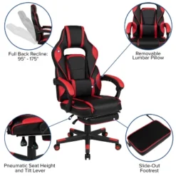 Flash Furniture Gaming Desk With Cup Holder/Headphone Hook & Reclining Back/Arms Gaming Chair With Footrest -Baxton Studio Shop GUEST 60890070 f226 4a1b b172 c09c9a0d15f9