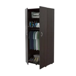 2 Door Wardrobe/Armoire Espresso - Inval -Baxton Studio Shop GUEST 60ef63a9 2485 4a73 81b6 e4f18de73187