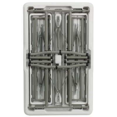 Emma And Oliver 3 Piece Portable Plastic Folding Bench And Table Set 8 Emma And Oliver 3 Piece Portable Plastic Folding Bench And Table Set - Image 8