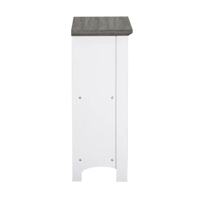 Saint Birch Olivia 4-Shelf Bookcase, Gray Oak/White 3 Saint Birch Olivia 4-Shelf Bookcase, Gray Oak/White - Image 3