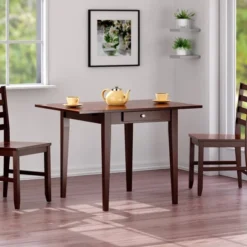 Hamilton Double Drop Leaf Dining Table Wood/Walnut - Winsome -Baxton Studio Shop GUEST 61ccdc22 da10 4c8d 8dfe cec3bb82f2bf