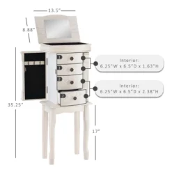 Helene Jewelry Armoire - Powell Company -Baxton Studio Shop GUEST 61fc00af 1933 4110 9c0c 15c8e5639929