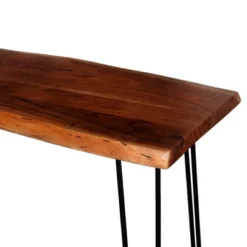 Alaterre Furniture Hairpin Natural Brown Live Edge Media Console Table Metal And Wood 12 Alaterre Furniture Hairpin Natural Brown Live Edge Media Console Table Metal And Wood -Baxton Studio Shop GUEST 626b4b66 240b 43f1 9a92 979f548d0242