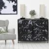 Sorbus Drawer Fabric Dresser For Bedroom Home Black