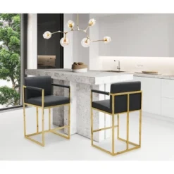 Bertrand Counter Height Barstool - Chic Home Design -Baxton Studio Shop GUEST 63753636 461a 450a a000 42b4b5c9e8b1