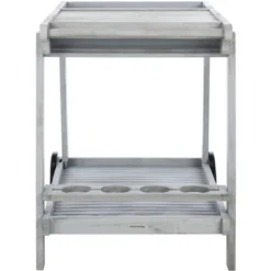 Orland Tea Trolley - Grey - Safavieh -Baxton Studio Shop GUEST 6393771a 6055 43de b375 a66ae14eca00