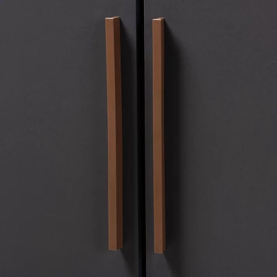 7 Shelf Wardrobe Rikke Two-Tone Wood Storage Cabinet Brown - Baxton Studio 7 7 Shelf Wardrobe Rikke Two-Tone Wood Storage Cabinet Brown - Baxton Studio - Image 7