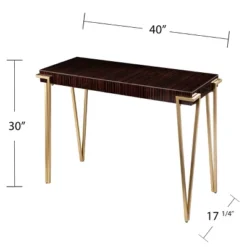 Capkya Console Table Brown/Gold - Aiden Lane -Baxton Studio Shop GUEST 640b286a 8040 4896 a2cb 9b22043dc0d2