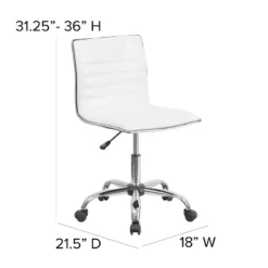 Flash Furniture 48" Wide Black Electric Height Adjustable Standing Desk With Designer Armless White Ribbed Swivel Task Office Chair 18 Flash Furniture 48" Wide Black Electric Height Adjustable Standing Desk With Designer Armless White Ribbed Swivel Task Office Chair -Baxton Studio Shop GUEST 64ce38db 1aa9 45c2 b526 421f9337f259