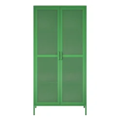 Channing Tall 2 Door Storage Cabinet Mesh Metal Locker - Novogratz 24 Channing Tall 2 Door Storage Cabinet Mesh Metal Locker - Novogratz -Baxton Studio Shop GUEST 64ef71e4 a48f 460e ab43 257e1d90ffe2
