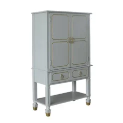 35" House Marchese Cabinet Pearl Gray Finish - Acme Furniture -Baxton Studio Shop GUEST 6509119a a588 4281 a338 dd890337ab8d