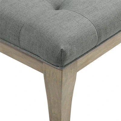 Adina Rectangular Tufted Bench Taupe - Dorel Living 4 Adina Rectangular Tufted Bench Taupe - Dorel Living - Image 4