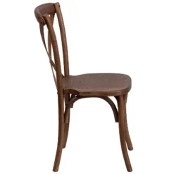 Merrick Lane Davisburg Stackable Wooden Cross Back Bistro Dining Chair -Baxton Studio Shop GUEST 657d5c23 9a12 416d bcf6 caf662d2fd2c