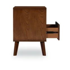 Reid 1 Drawer Nightstand Walnut - Linon -Baxton Studio Shop GUEST 661a5cd9 9b2d 4114 ab31 c937432f5fa2