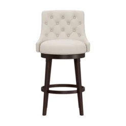 30" Halbrooke Swivel Barstool Smoke/Cream Hillsdale Furniture -Baxton Studio Shop GUEST 66b7bcc0 61f7 48d0 b32f 7844fa62b0c2