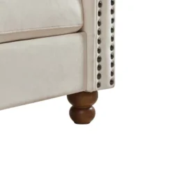 80.3" Classic Upholstered Sofa, Chesterfield Tufted Fabric Sofa Couch-ModernLuxe 11 80.3" Classic Upholstered Sofa, Chesterfield Tufted Fabric Sofa Couch-ModernLuxe -Baxton Studio Shop GUEST 67303a56 4f3f 40c7 877d 3e27ac85827a