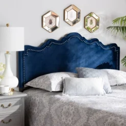 Nadeen Velvet Headboard - Baxton Studio -Baxton Studio Shop GUEST 67f3bd75 4824 4afa b49e 5387ec1688b1