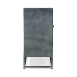 Conley Handcrafted Modern Industrial 2 Door Cabinet Gray/Black - Christopher Knight Home -Baxton Studio Shop GUEST 6859c858 2ecb 40c9 8f4b ab93f6eb3734