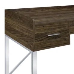 Angelica 3 Drawer Writing Desk Walnut - Coaster 23 Angelica 3 Drawer Writing Desk Walnut - Coaster -Baxton Studio Shop GUEST 688a4467 213a 4920 83d7 5f79294e65dc