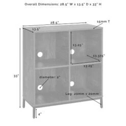 2pc Jacobsen Record Storage Cube Bookshelf Set Brown Ash - Crosley 23 2pc Jacobsen Record Storage Cube Bookshelf Set Brown Ash - Crosley -Baxton Studio Shop GUEST 68a0a56e d951 4eb4 9536 2f299ebec2c4