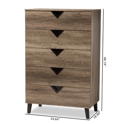 Wales Modern And Contemporary Wood Chest Light Brown - Baxton Studio 1 Wales Modern And Contemporary Wood Chest Light Brown - Baxton Studio