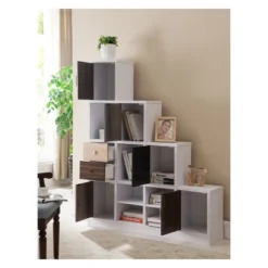 61.5" Hirsch Contemporary Bookcase White - HOMES: Inside + Out -Baxton Studio Shop GUEST 6917eda9 4724 4285 9538 eb1711ee4666