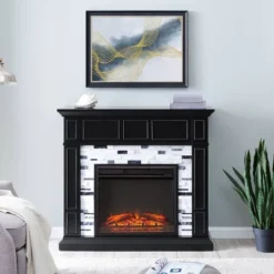 Dalmen Marble Fireplace Black - Aiden Lane 20 Dalmen Marble Fireplace Black - Aiden Lane -Baxton Studio Shop GUEST 6924354e b42e 4eea 86fc 4bbde3663e95